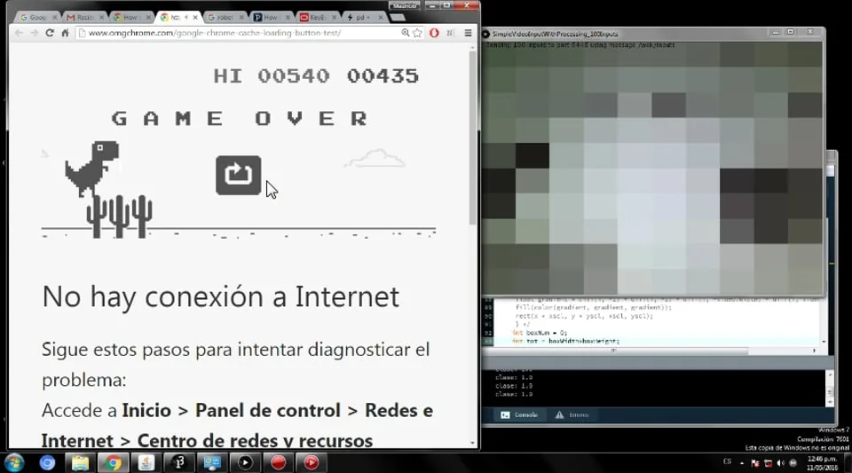 El dinosaurio de Google con SVM